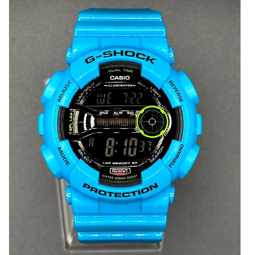 Casio G-Shock GD-110-2 Azure Blue Digital 200M Men's Watch NIB